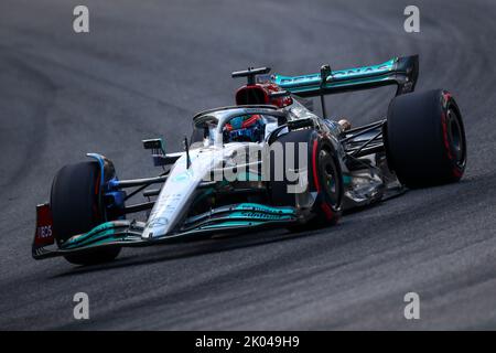 Monza, Italien. 07.. Juli 2022. #63 George Russell: Mercedes AMG Team F1 während des GP in Italien, 8-11. September 2022 auf der Rennstrecke in Monza, Formel 1 Weltmeisterschaft 2022. 09/09/2022 Foto Federico Basile/Insidefoto Kredit: Insidefoto di andrea staccioli/Alamy Live News Stockfoto