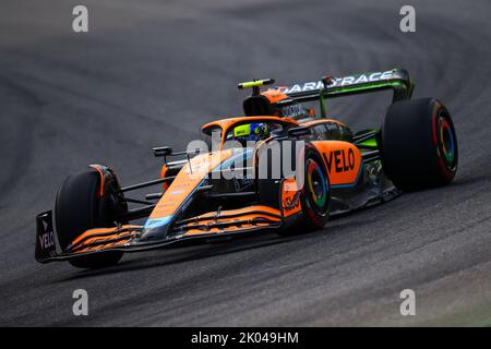 Monza, Italien. 27. Januar 2022. #04 Lando Norris; McLaren Mercedes während des italienischen GP, 8-11. September 2022 auf der Monza-Strecke, Formel-1-Weltmeisterschaft 2022. 09/09/2022 Foto Federico Basile/Insidefoto Kredit: Insidefoto di andrea staccioli/Alamy Live News Stockfoto