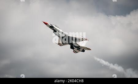 Militärflugzeug - EA-18 Growler, F-16 Thunderbirds, A-10, B-2, T-38 Stockfoto