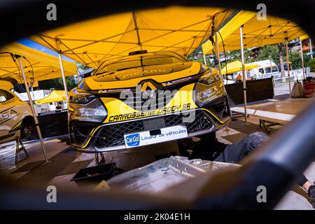 67 JUIF Styve, BIEGALKE Maxime, Renault Clio RS Line Rally5, Ambiente während der Rallye Mont-Blanc Morzine 2022, 6. Runde des Championnat de France des Rallye 2022, vom 8. Bis 10. September in Morzine, Frankreich - Foto Bastien Roux / DPPI Stockfoto