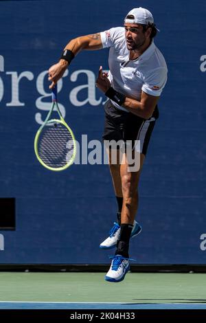 Matteo errettini bei den US Open 2022. Stockfoto