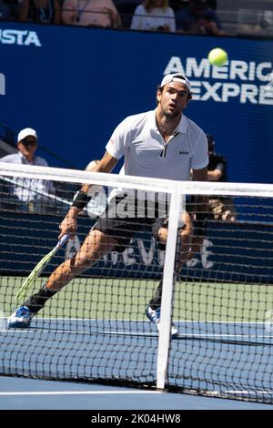 Matteo errettini bei den US Open 2022. Stockfoto