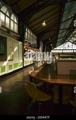 Cardiff, Wales, August 12. 2022, 'Cardiff public Indoor Covered Market', victorian. Stockfoto