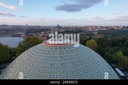 Der Kristallpalast in der Stadt Porto Stockfoto