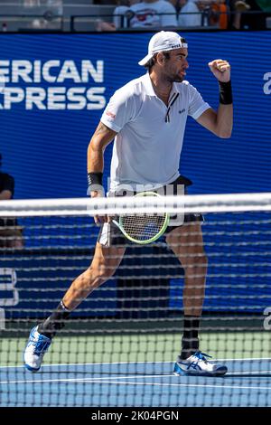 Matteo errettini bei den US Open 2022. Stockfoto