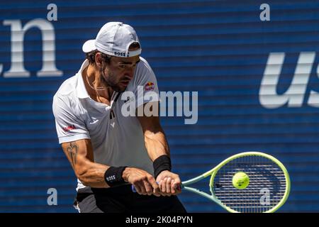 Matteo errettini bei den US Open 2022. Stockfoto