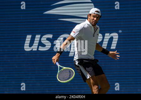 Matteo errettini bei den US Open 2022. Stockfoto