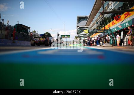 Monza, Italien. 27. Januar 2022. Pitlane während des italienischen GP, 8-11. September 2022 auf der Monza-Strecke, Formel-1-Weltmeisterschaft 2022. Kredit: Unabhängige Fotoagentur/Alamy Live Nachrichten Stockfoto