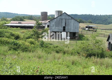 Farm in den Blue Ridge Mountains, Virginia, USA Stockfoto