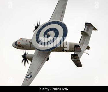 Der unglaubliche Hawkeye bei der Stuart Air Show Stockfoto