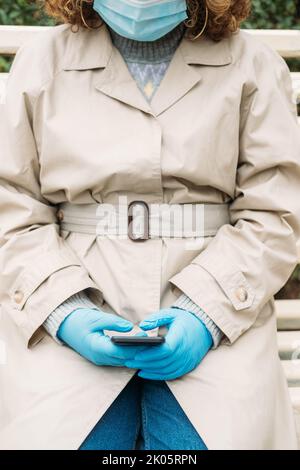 Impfpass App Handy Gesundheitstelefon Stockfoto