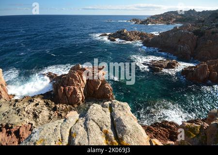 Costa rocciosa, Sardegna Stockfoto