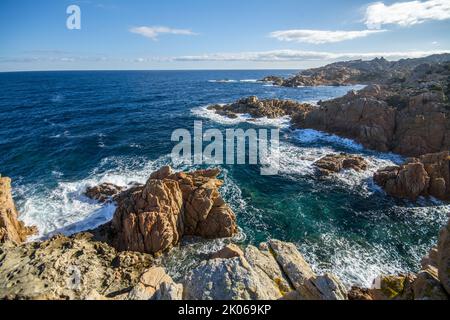 Costa rocciosa, Sardegna Stockfoto