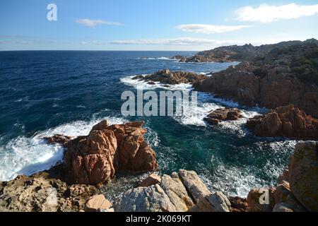 Costa rocciosa, Sardegna Stockfoto