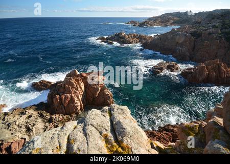 Costa rocciosa, Sardegna Stockfoto