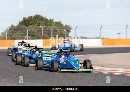 28 REIS Max (ger), Formule 4 - Mygale Genération 2, Aktion während der Runde 5. des Championnat de France FFSA F4 2022, vom 11. Bis 13. September auf dem Circuit de Lédenon in Lédenon, Frankreich - Foto Marc de Mattia / DPPI Stockfoto