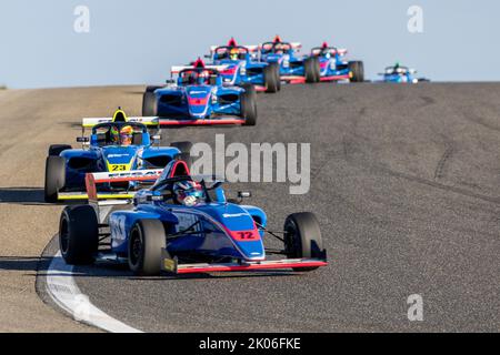 72 VILLAGOMEZ Mateo (ecu), Formule 4 - Mygale Genération 2, Aktion während der Runde 5. des Championnat de France FFSA F4 2022, vom 11. Bis 13. September auf dem Circuit de Lédenon in Lédenon, Frankreich - Foto Marc de Mattia / DPPI Stockfoto