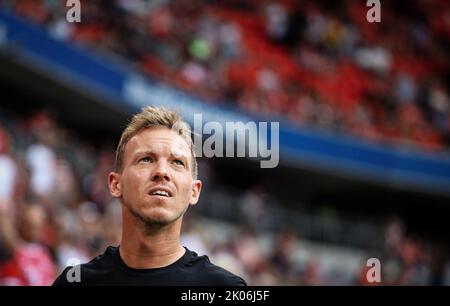 Trainer Julian Nagelsmann vom Bayern München FC Bayern München - Borussia Mönchengladbach 27.8.2022 Fussball 1 . Bundesliga Saison 2022 / 2023 © diebilderwelt / Alamy Stock Stockfoto