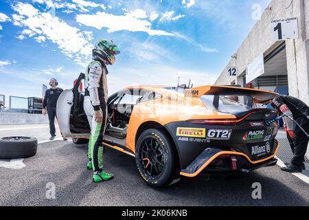 161 CARRIERE Christophe, DUMAINE Dider, AGS Event, Aston Martin Vantage AMR GT4, Aktion während der 5. Runde des Championnat de France FFSA GT 2022, vom 11. Bis 13. September auf dem Circuit de Lédenon in Lédenon, Frankreich - Foto Marc de Mattia / DPPI Stockfoto