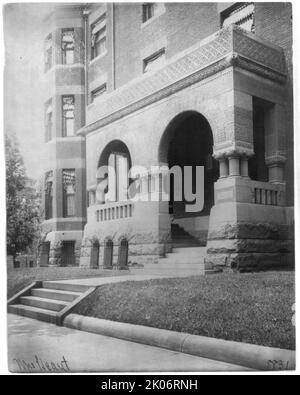 Zuhause von Phoebe AppPerson Hearst (Witwe von George Hearst) in 1400 New Hampshire Ave., NW, Washington, D.C., c1900. [Die Philanthropin, Feministin und Frauenrechtlerin Phoebe Hearst gründete das Museum of Anthropology der University of California und war Mitbegründerin der National Parent-Teacher Association]. Stockfoto