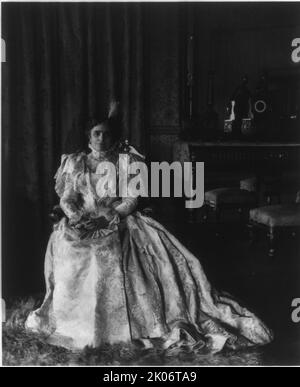 Ida (Saxton) McKinley, 1847-1907, 1897. [Ehefrau von Präsident William McKinley]. Stockfoto