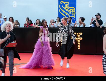 Toronto, Kanada. 9.. September 2022. Masali Baduza nimmt 2022 am Toronto International Film Festival Teil - Premiere von „The Woman King“ Kredit: Sharon Dobson/Alamy Live News Stockfoto