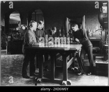 U.S. Naval Academy, Annapolis: Experiments in Wireless Telegraphy, (1902?). Stockfoto