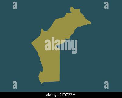 Cabinda, Provinz Angola. Einfarbige Form Stockfoto