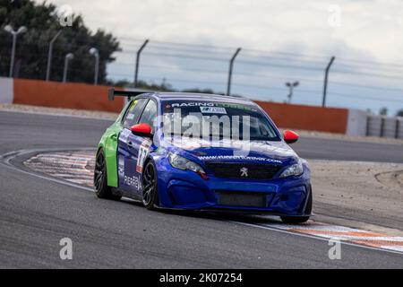 77 JACOB-CANO Julien, Terre et Mer Performance von JSB, Peugeot 308 RC, Aktion während des 5.. Rennens des Championnat de France FFSA Tourisme 2022, vom 11. Bis 13. September auf dem Circuit de Lédenon in Lédenon, Frankreich - Foto Marc de Mattia / DPPI Stockfoto