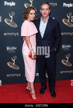 NORTH HOLLYWOOD, LOS ANGELES, KALIFORNIEN, USA – 09. SEPTEMBER: Die englische Schauspielerin Keeley Hawes und der Ehemann/englische Schauspieler Matthew Macfadyen kommen zur jährlichen Primetime Emmy Awards 74. der Television Academy, die am 9. September 2022 in North Hollywood, Los Angeles, Kalifornien, USA, an der Television Academy (Academy of Television Arts and Sciences) stattfindet. (Foto von Xavier Collin/Image Press Agency) Stockfoto