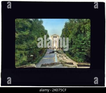 Villa Aldobrandini, Frascati, Latium, Italien, 1918. Hausarchitektur: Mittelalterliche Burg in den Jahren 1663 und 1667 umgebaut. Stockfoto