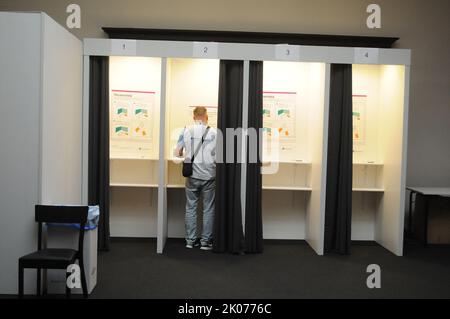 Malmö /Schweden/10. September 2022/ Schweden wählen für die parlamentswahlen in schweden im schwedischen malmö. (Foto..Francis Joseph Dean/Dean Picturs. Stockfoto