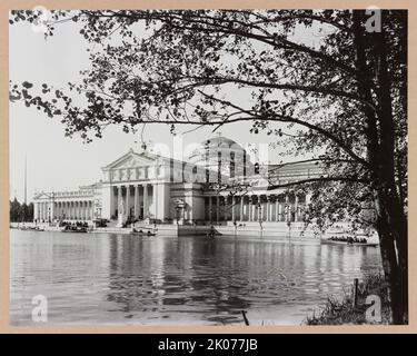 Ill. Chicago -- Columbian Expo., 1892. Das Foto zeigt den Südeingang des Art Palace, World's Columbian Exposition, Chicago, Illinois. Titel von Element transkribiert. Frances Benjamin Johnston Collection (Library of Congress). Stockfoto