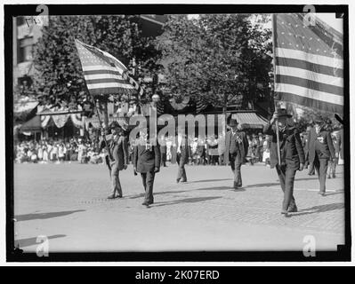 Parade auf der Pennsylvania Ave. Kan, zwischen 1910 und 1921. Stockfoto