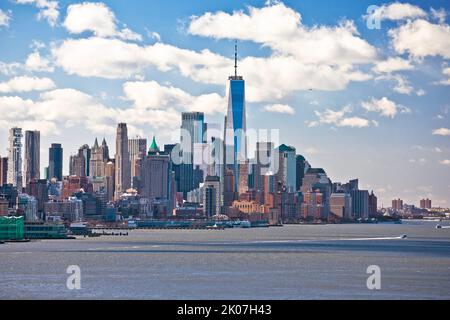 Epische Aussicht auf die Skyline von New York City, USA Stockfoto