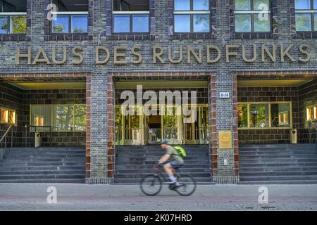 Haus des Rundfunks, RBB, Rundfunk Berlin Brandenburg, Masurenallee, Charlottenburg, Berlin, Deutschland Stockfoto