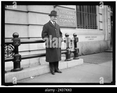 Joseph Tumulty, zwischen 1913 und 1917. Der amerikanische Rechtsanwalt und Politiker Joseph Patrick Tumulty übertraf das Hauptbüro der National Assurance Company. Stockfoto