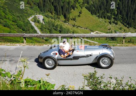 Oldtimer-Rallye Ennstal Classic 2022, AFM Type 47 Intertyp, Baujahr 1947, Soelkpass, Steiermark, Österreich Stockfoto