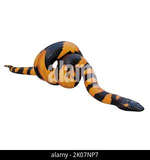 Bismarck-Ringelpython 3D Illustration. Stockfoto