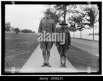 Camp, zwischen 1916 und 1918. US-Militärpersonal. Stockfoto