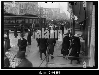 Street Scene, Washington, D.C., zwischen 1913 und 1918. Stockfoto