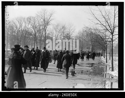 Street Scene, Washington, D.C., zwischen 1913 und 1918. Stockfoto