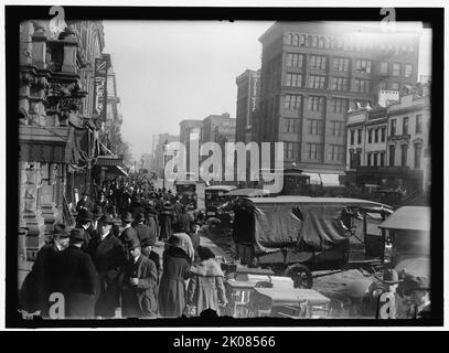 Street Scene, Washington, D.C., zwischen 1913 und 1918. Stockfoto