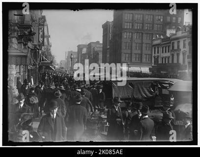 Street Scene, Washington, D.C., zwischen 1913 und 1918. Stockfoto