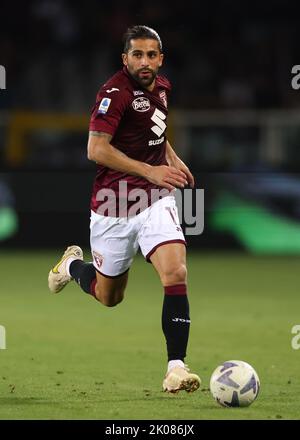 Turin, Italien, 5.. September 2022. Ricardo Rodriguez vom FC Turin während des Spiels der Serie A im Stadio Grande Torino, Turin. Bildnachweis sollte lauten: Jonathan Moscrop / Sportimage Stockfoto