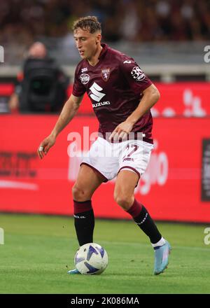 Turin, Italien, 5.. September 2022. Mergim Vojvoda vom FC Turin während des Spiels der Serie A im Stadio Grande Torino, Turin. Bildnachweis sollte lauten: Jonathan Moscrop / Sportimage Stockfoto