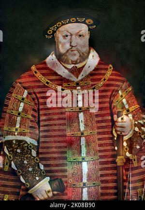 Heinrich VII. (28. Januar 1457 - 21. April 1509) war König von England und Herr von Irland von seiner Eroberung der Krone am 22. August 1485 bis zu seinem Tod im Jahr 1509. Er war der erste Monarch des Hauses Tudor Stockfoto