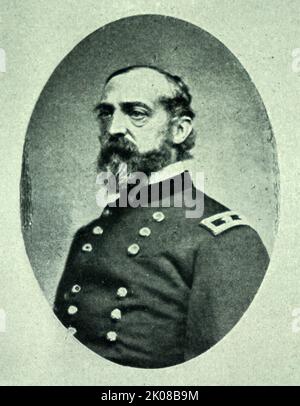 George Gordon Meade (31. Dezember 1815 - 6. November 1872) war ein Offizier der US-Armee und Bauingenieur, der am besten dafür bekannt war, den konföderierten General Robert E. Lee bei der Schlacht von Gettysburg im amerikanischen Bürgerkrieg entschieden zu besiegen Stockfoto