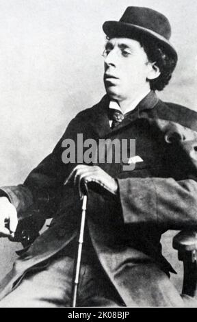 Israel Zangwill (21. Januar 1864 - 1. August 1926) war ein britischer Autor an der Spitze des kulturellen Zionismus während des 19.. Jahrhunderts, und war ein enger Mitarbeiter von Theodor Herzl Stockfoto