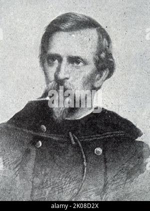 Philip Kearny Jr. (1. Juni 1815 - 1. September 1862) war ein Offizier der US-Armee, bekannt durch seine Führung im mexikanisch-amerikanischen Krieg und im amerikanischen Bürgerkrieg. Er wurde 1862 in der Schlacht von Chantilly getötet Stockfoto